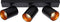 Atmooz - Plafondspots Nuo 3 - Opbouwspot - Slaapkamer / Woonkamer - 3 lichtpunten - Industrieel - Hoogte 12cm - Metaal