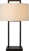 Atmooz - Tafellamp Belford - Met kap - Slaapkamer / Woonkamer / Eetkamer - Zwart - Metaal - Hoogte : 61cm