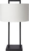 Atmooz - Tafellamp Belford - Met kap - Slaapkamer / Woonkamer / Eetkamer - Zwart - Metaal - Hoogte : 61cm