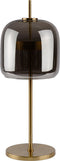 Atmooz - Tafellamp Ghandia - Slaapkamer / Woonkamer - Industrieel - Hoogte 61cm - Glazen bol + Metalen onderstel