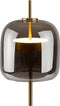 Atmooz - Tafellamp Ghandia - Slaapkamer / Woonkamer - Industrieel - Hoogte 61cm - Glazen bol + Metalen onderstel