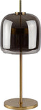 Atmooz - Tafellamp Ghandia - Slaapkamer / Woonkamer - Industrieel - Hoogte 61cm - Glazen bol + Metalen onderstel