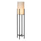 Atmooz - Vloerlamp Ruby - Staande Lamp - Stalamp - Woonkamer - Zwart en witte kap - Hoogte 136cm - Metaal