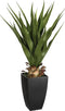 Atmosphera Agave Rect kunstplant in pot van cement 73 cm - Nepplanten