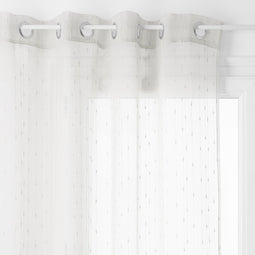 Atmosphera Anissa Voile Gordijn 135x260cm - Kant en klaar met ringen - Beige