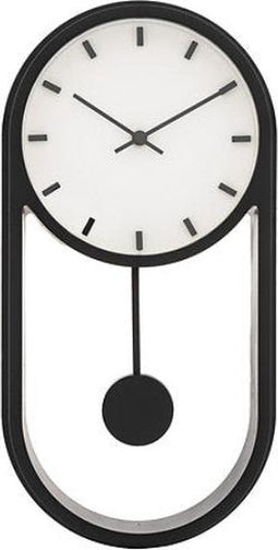 Atmosphera Anton Klok met pendule 19x5x39cm - Zwart