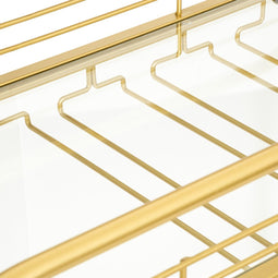 Atmosphera Antonella dressoir / serveerwagen - Goud - H90 cm