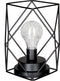 Atmosphera Art Deco tafellamp - zwart ijzerdraad model - incl. lamp