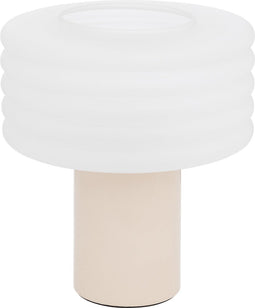 Atmosphera Asti Tafellamp - Ø32xH36cm - Beige