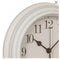 Atmosphera - Authentieke klok - Wit - 22x22x3,8 cm - Hout - Stil uurwerk