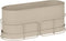 Atmosphera Aze Planter Bloembak - Hangend - 47x18x21cm - Linnenbeige