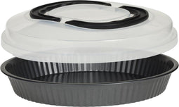 Atmosphera bakvorm 3 in 1 taartvorm met deksel - bak bewaar en transportcapaciteit - 1,2 L - en D 26 cm