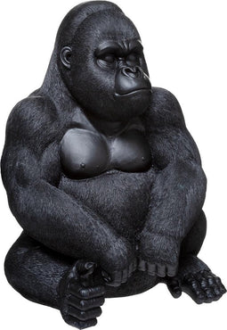 Atmosphera Beeldje Gorilla Tilio 34x31x46cm - Zwart