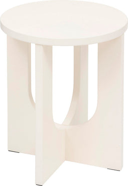 Atmosphera Bijzettafel Bloom - Ø40xH51cm - Ivoor