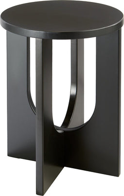 Atmosphera Bijzettafel Bloom - Ø40xH51cm - Zwart