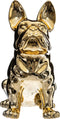 Atmosphera Bulldog beeld - Goud - Decoratie - Sierbeeld - Steengoud - H22 cm