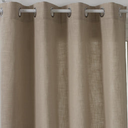 Atmosphera Clem Linnen Gordijn 140x260cm - Kant en klaar met ringen - Beige