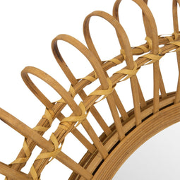 Atmosphera Danica wandspiegel - Bamboe - D70cm