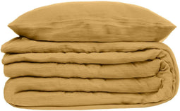 Atmosphera Dekbedovertrek set met 2 kussenslopen 240x220cm Oker