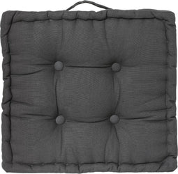 Atmosphera - DELUXE stoelkussen - Zitkussen - 40x40 cm - 8cm dik -grijs