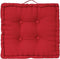 Atmosphera Deluxe Vloerkussen 40x40x8cm met handvat en 4 knopen - Rood