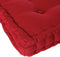 Atmosphera Deluxe Vloerkussen 40x40x8cm met handvat en 4 knopen - Rood