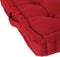 Atmosphera Deluxe Vloerkussen 40x40x8cm met handvat en 4 knopen - Rood