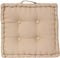 Atmosphera Deluxe Vloerkussen 40x40x8cm met handvat en 4 knopen - Linnenbeige