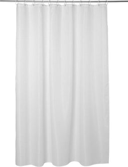 Atmosphera douchegordijn honinggraat effect wit - 180 x 200 Cm - Met 12 ringen inbegrepen - Polyester