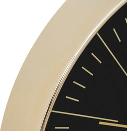 Atmosphera Edith Wandklok - Goud - Dia 30 cm