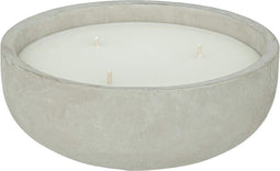 Atmosphera Ely citronellakaars 1597g - Ø30xH13cm - Pot van cement - Grijs