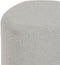 Atmosphera Estria poef - 40x40cm - Lichtgrijs