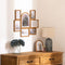 Atmosphera Felisa houten pell-mell fotokaders - Set van 7 stuks - Bruin