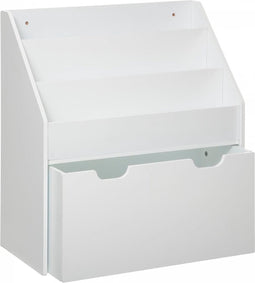 Atmosphera for Kids- Kinderboekenkast- MDF- Met Wielen- Wit- 63 x 30 x 70 cm