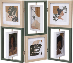 Atmosphera Fotokader Joel - Opvouwbaar - Draaibaar - 6 Foto's - Fotostaander - Fotolijst