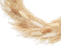 Atmosphera Gedroogde bloemenkrans - Naturel -D34 cm