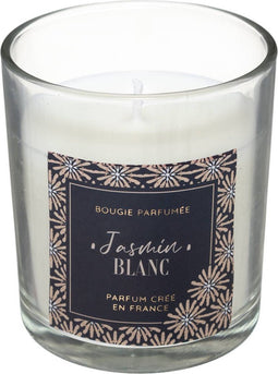 Atmosphera Geurkaars - Jasmijn - Lolita - 26 Branduren - Donkerblauw - 130g - Woondecoratie