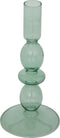 Atmosphera Glazen kandelaar Ø9xH19cm - Groen