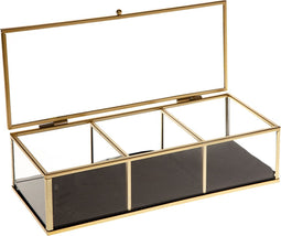 Atmosphera Glazen sieradenkistje met deksel - Large