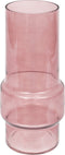 Atmosphera Glazen Vaas Ella Ø12xH25cm - Roze