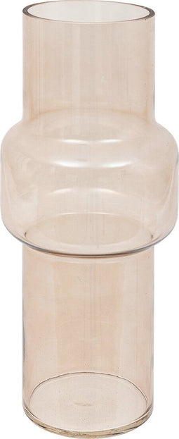 Atmosphera Glazen Vaas Ella Ø14xH30cm - Lichtroze