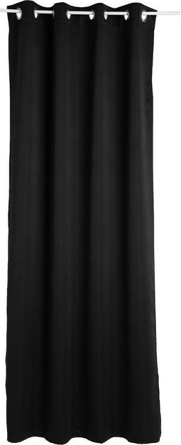 Atmosphera - gordijnen - set van 2 - zwart - verduisterend - 135x240 cm - Kant en klaar - met ringen