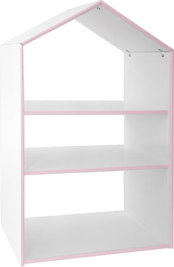 Atmosphera huis met 3 verdiepingen - Kast - Wandrek - Opslagkast - H96 cm - Roze