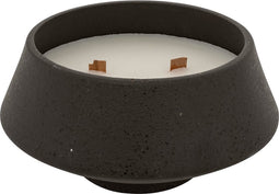 Atmosphera Inuit Geurkaars in keramische pot - By the Fireside - 580g - Brandtijd 30u - Antraciet