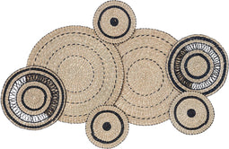 Atmosphera Isore Wanddecoratie uit stro 115x72cm - Beige