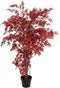 Atmosphera James Kunstplant herfst esdoorn met pot - Ø60xH150cm - Rood