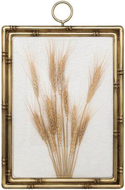 Atmosphera Jonas Wanddecoratie fotokader met graan - 46x30cm - Bruin