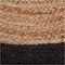 Atmosphera Jute vloerkleed rond met naturel met zwarte rand diameter 120 cm