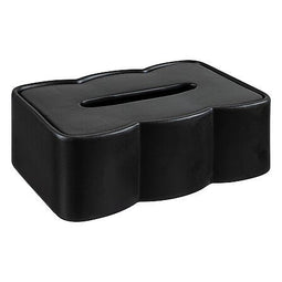 Atmosphera Keramische Tissuedoos/Zakdoek doos - 26x17x9cm Zwart