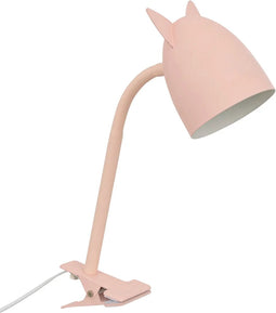 Atmosphera Kids Bureaulamp met oortjes en klem - Roze